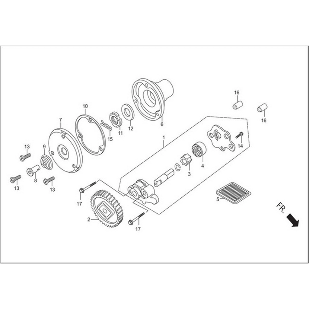 HERO HUNK YAG POMPASI ROTOR #HR-ORT F2882